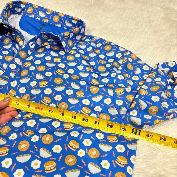 For The Birds “Breakfast Balls” Men's Golf Polo Size 2Xl - Picture 6 of 13